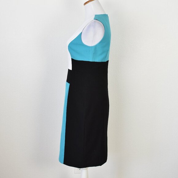 Calvin Klein Color Block Sheath Dress - 4 - Picture 4 of 8